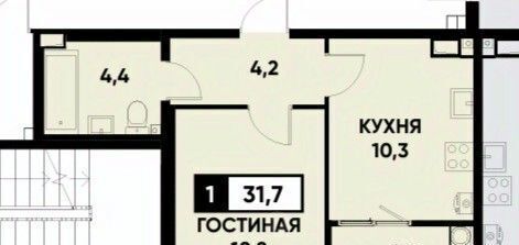 квартира г Ставрополь р-н Промышленный ул Николая Голодникова 5к/2 фото 1