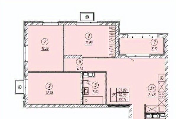 квартира г Тольятти р-н Автозаводский ЖК «Автограф» 18А кв-л фото 1
