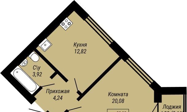 квартира г Иваново р-н Ленинский Юбилейный жилой комплекс фото 1
