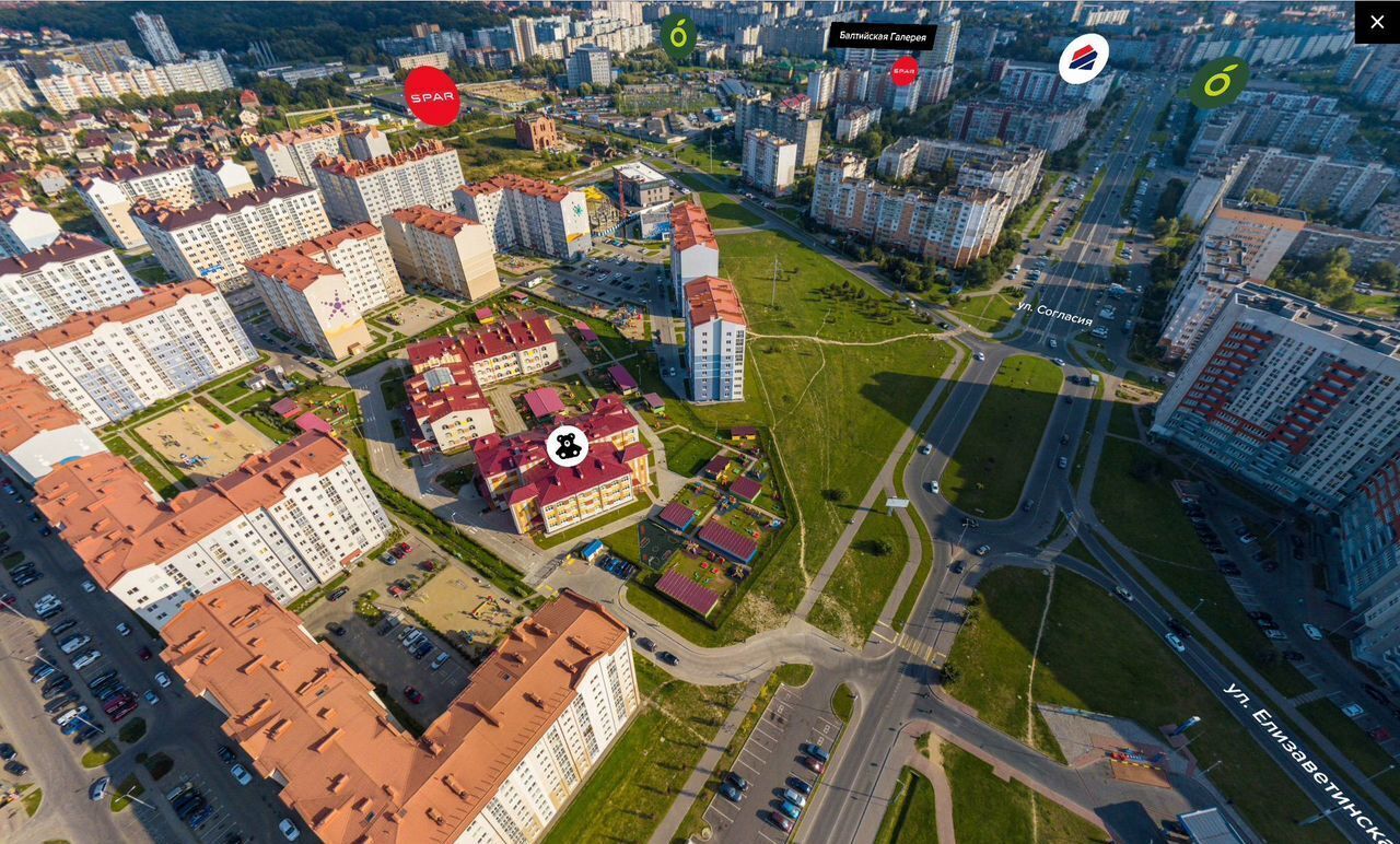 квартира г Калининград р-н Ленинградский ул Елизаветинская 47 фото 7
