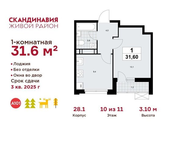 метро Коммунарка ТиНАО Потапово, квартал № 167 фото