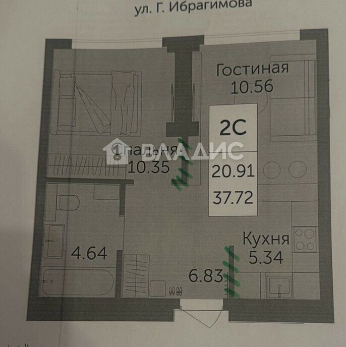 квартира г Уфа р-н Советский ул Художника Позднова фото 1