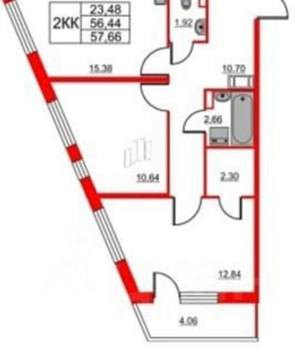 квартира г Санкт-Петербург метро Парк Победы ул Кузнецовская 58к/4 округ Гагаринское фото 1