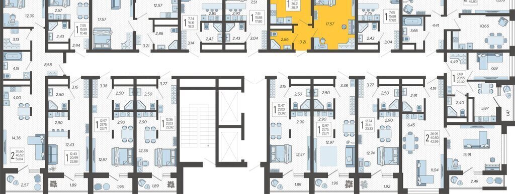 квартира г Сочи микрорайон Бытха Ясногорская улица, 16/2к 8 фото 2