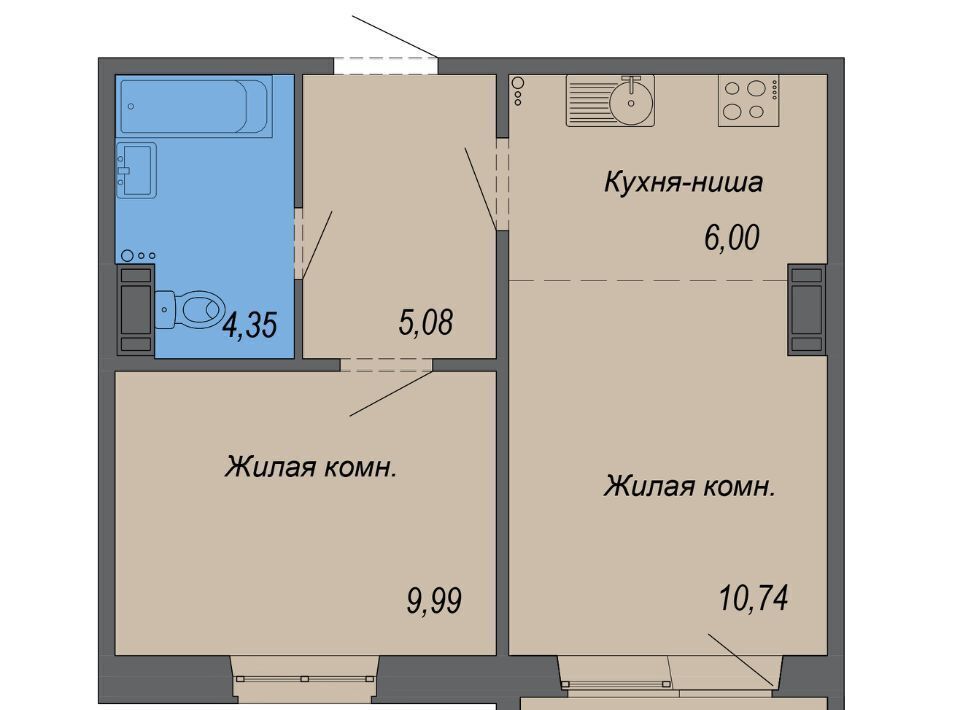 квартира г Хабаровск р-н Железнодорожный ул Совхозная 73/5 фото 1