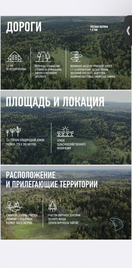 земля г Кемерово р-н Рудничный Лесная Поляна пр-кт Весенний фото 3