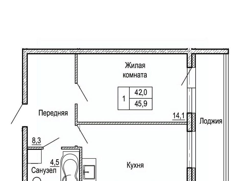 квартира г Владивосток р-н Ленинский На Черняховского жилой квартал фото 1
