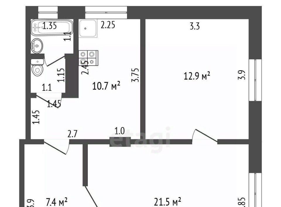 квартира г Мичуринск ул Революционная 12 фото 2
