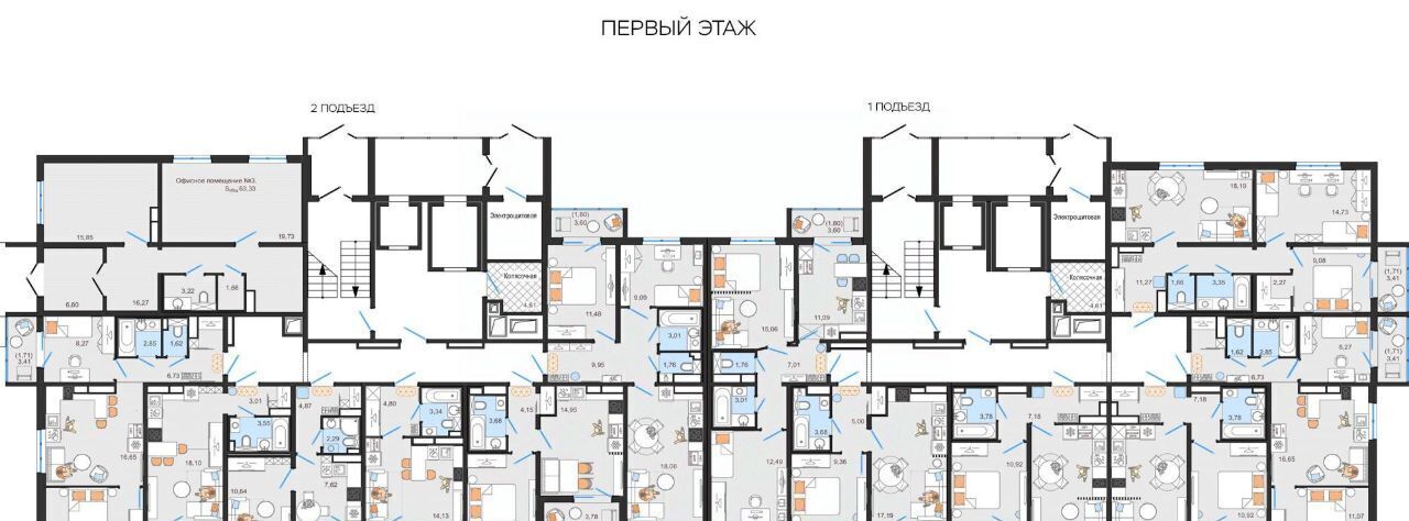 квартира г Ульяновск п УКСМ р-н Засвияжский ЖК «Премьера на УКСМ» фото 5