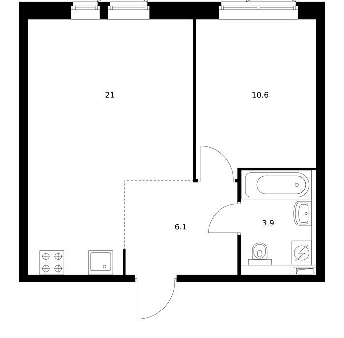квартира г Москва метро Коломенская Второй Нагатинский к 1. 3 фото 1