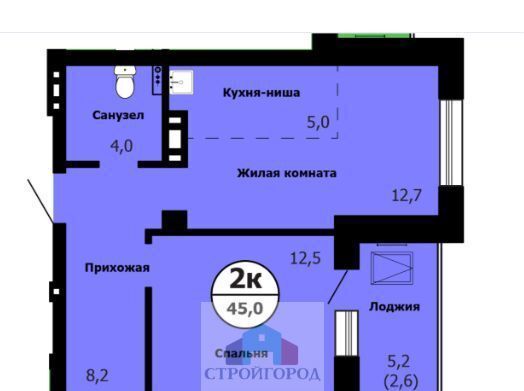 квартира г Красноярск р-н Октябрьский ЖК «Серебряный» ул. Вильского/Лесопарковая, стр. 3 фото 1
