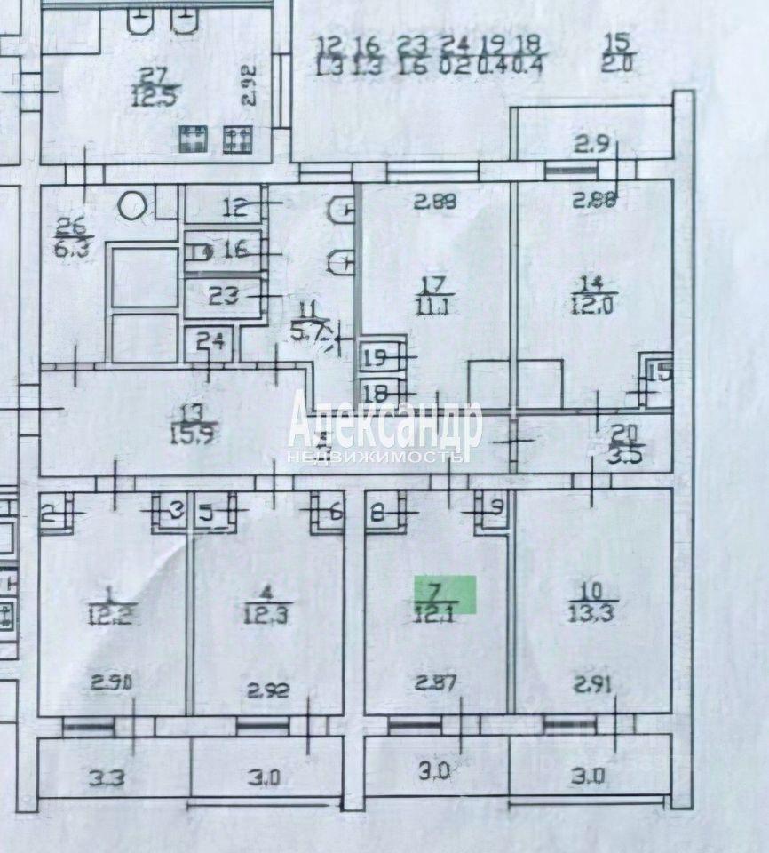комната г Колпино ул Металлургов 4 р-н Колпинский Ленинградская область, р-н Всеволожский, Колпино фото 7