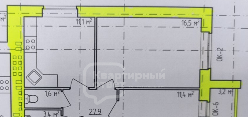 квартира г Владимир р-н Октябрьский Сновицы-Веризино ул Новгородская 35/2 фото 2