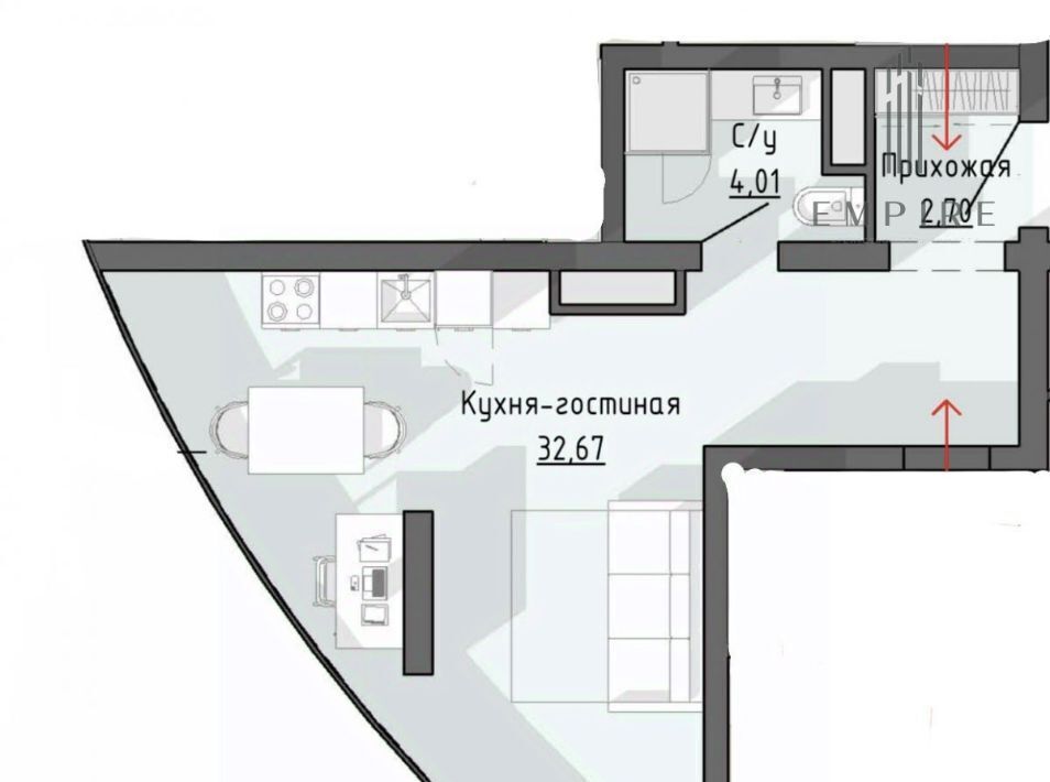 квартира г Грозный р-н Заводской ул Багровая 98 фото 1