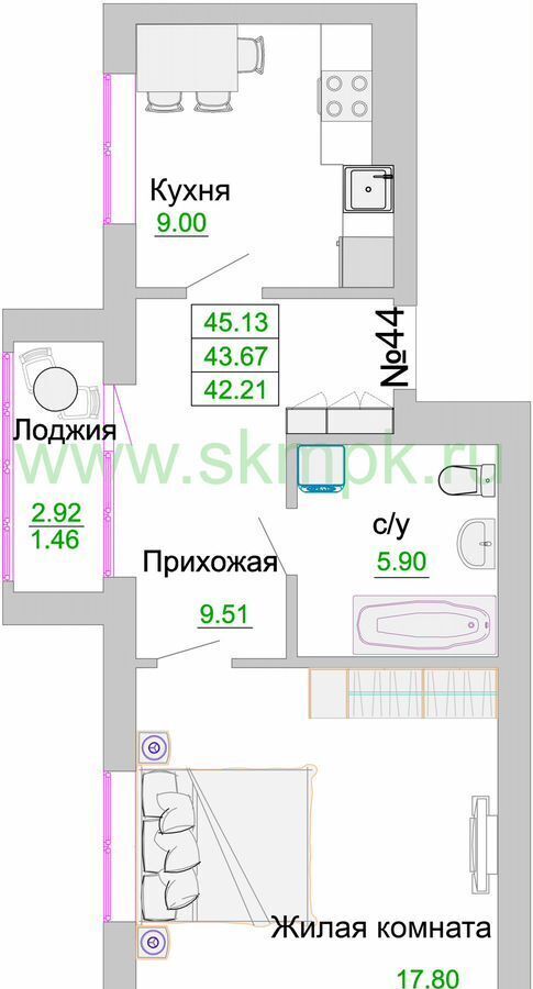 квартира р-н Зеленоградский г Зеленоградск ул Тургенева 3 фото 2