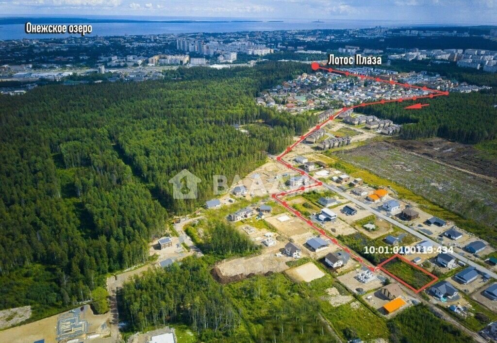 земля г Петрозаводск р-н Древлянка Древлянка пр-д Севастопольский фото 1