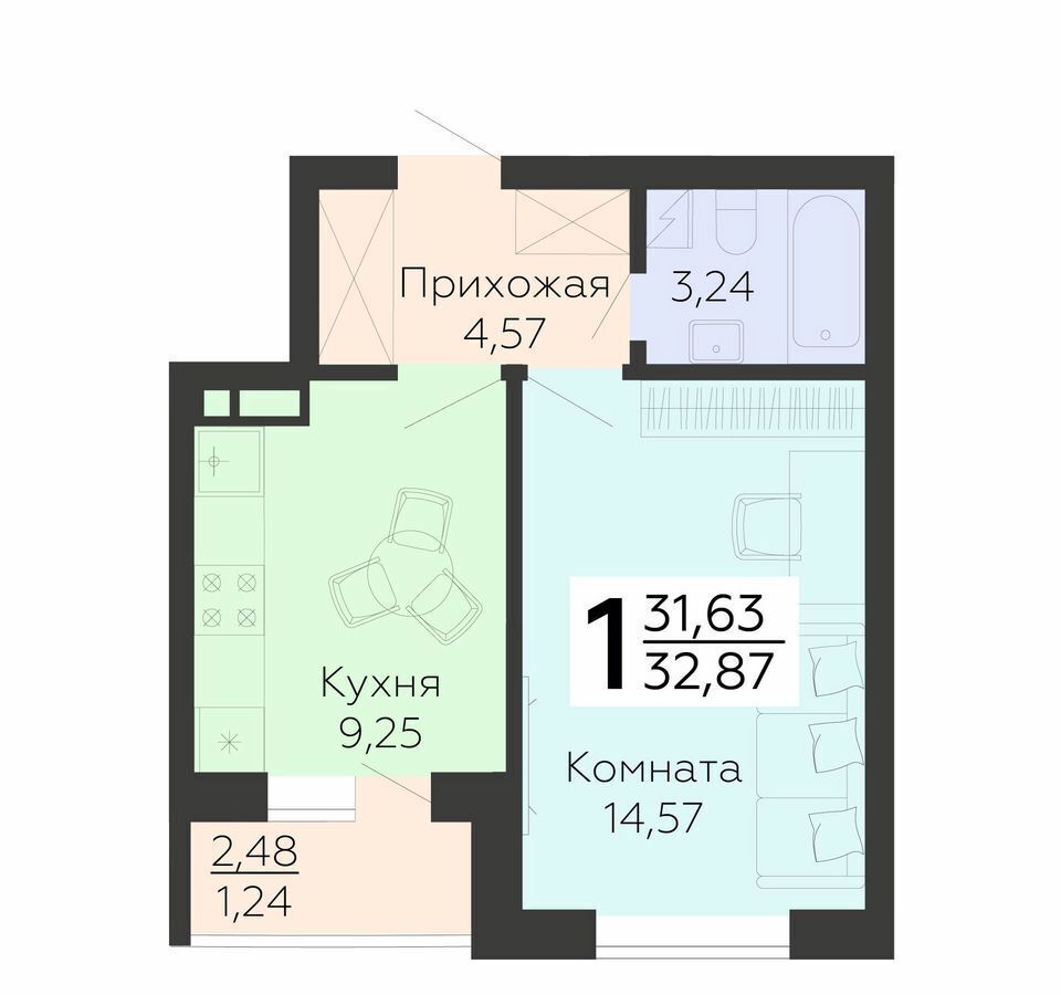 квартира г Воронеж р-н Коминтерновский ул 45 стрелковой дивизии 115 фото 1