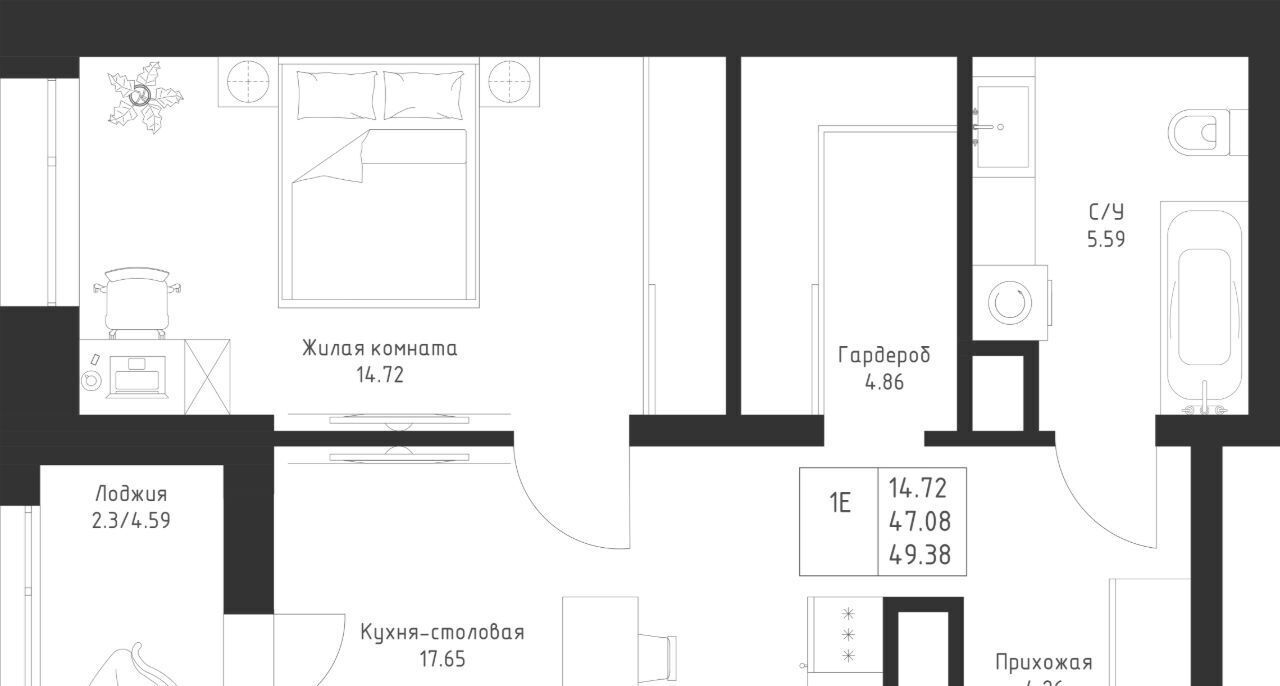 квартира г Казань метро Горки Седьмое Небо жилрайон фото 1
