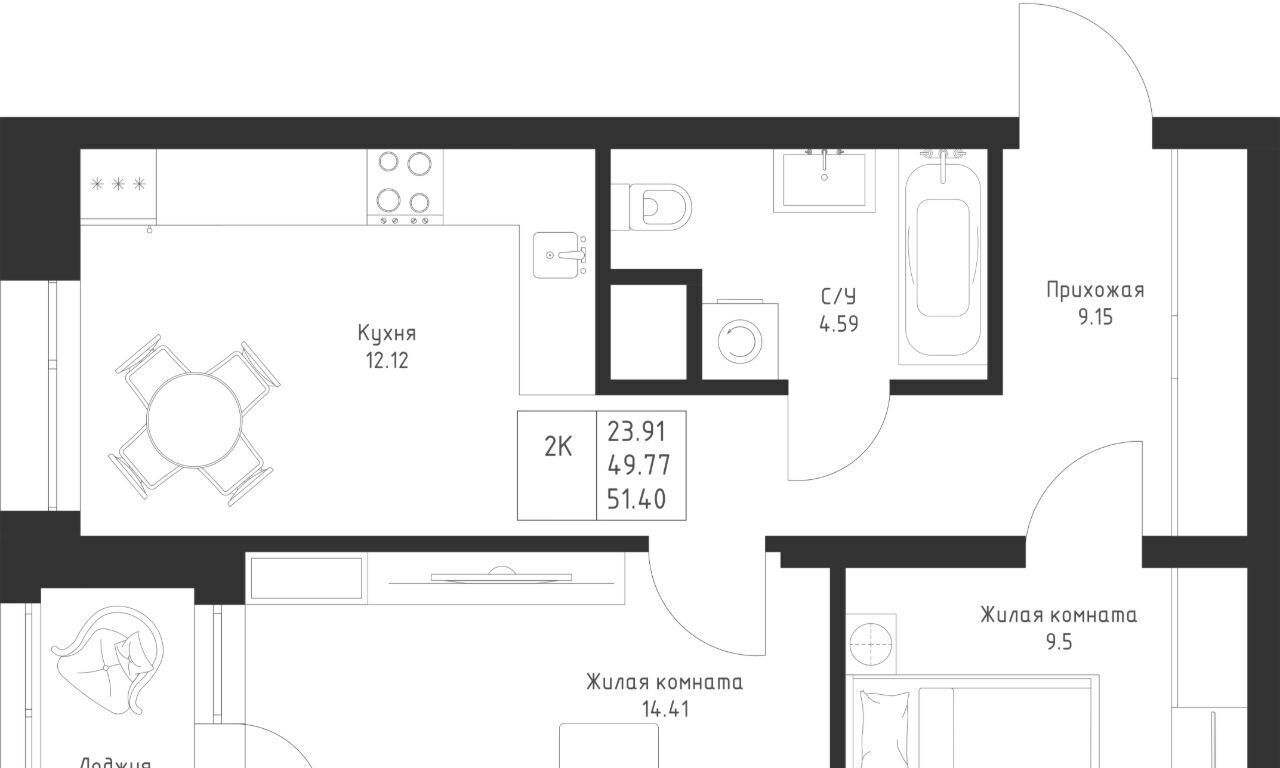 квартира г Казань метро Горки Седьмое Небо жилрайон фото 1