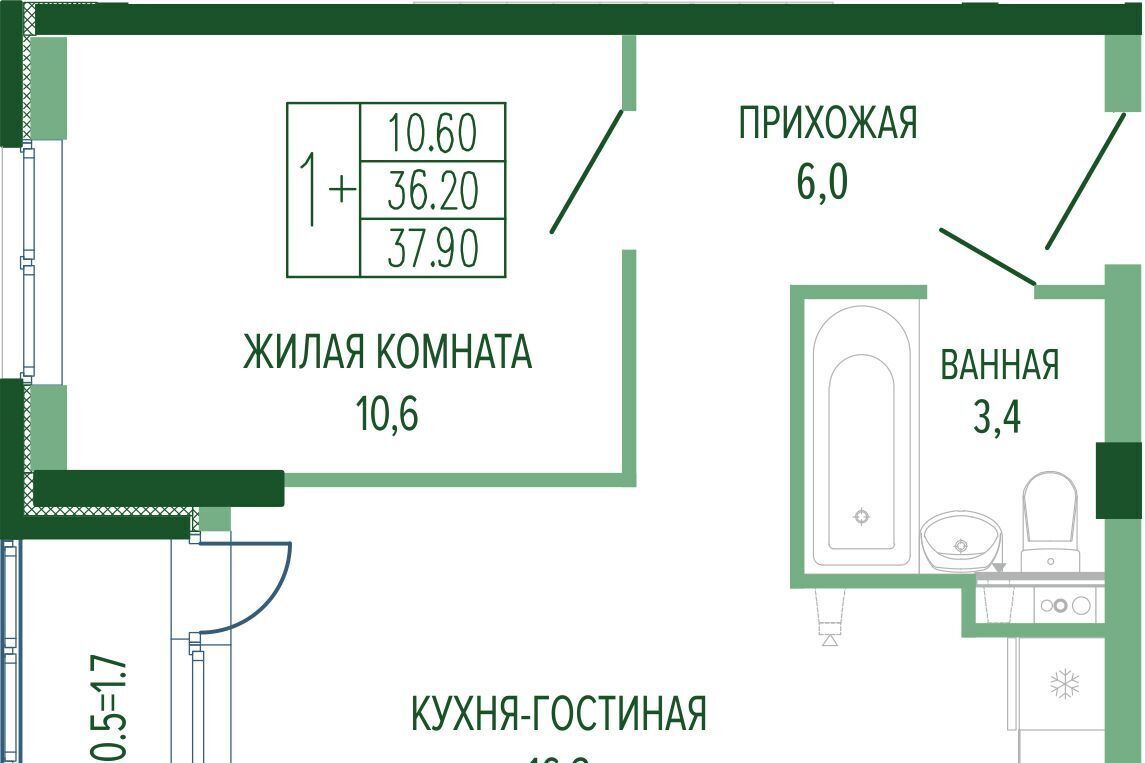 квартира г Краснодар р-н Прикубанский ул Круговая 4/1 фото 1