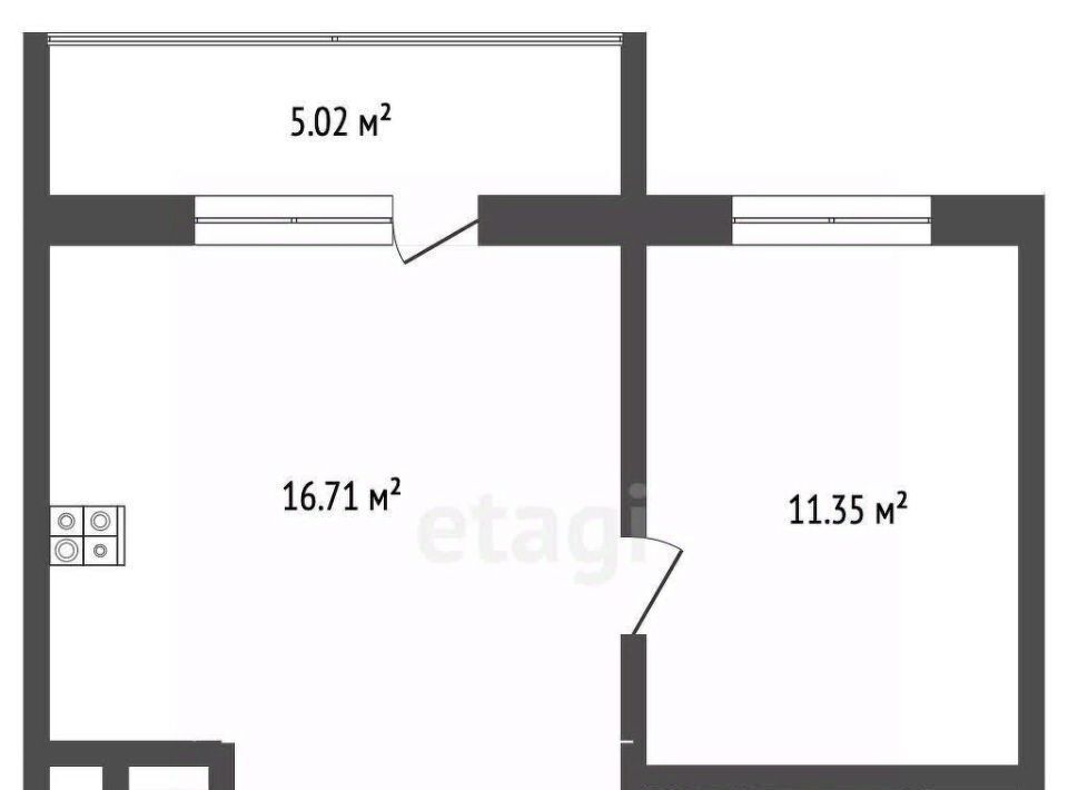 квартира г Ханты-Мансийск ул Георгия Величко 5 фото 2