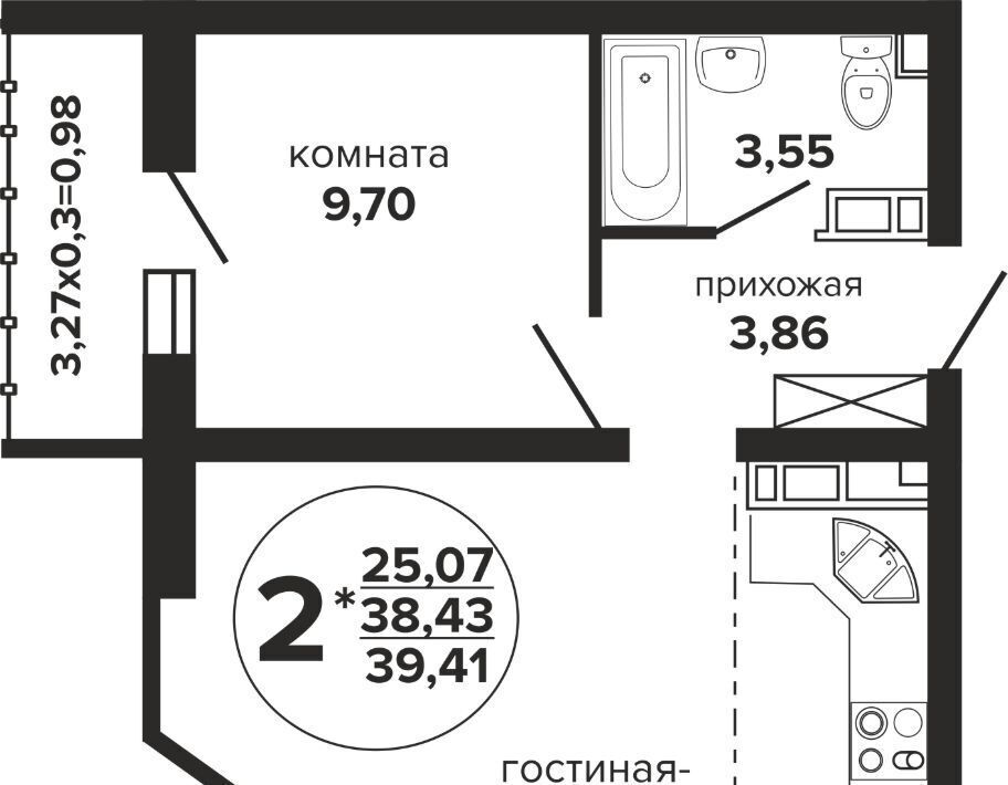 квартира г Краснодар р-н Прикубанский ул Российская 257/7 фото 1