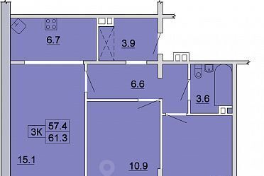 квартира г Иркутск р-н Ленинский Ново-Ленино 3 Территория 1-й Ленинский кв-л фото 1