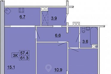 квартира г Иркутск р-н Ленинский Ново-Ленино 3 Территория 1-й Ленинский кв-л фото 1