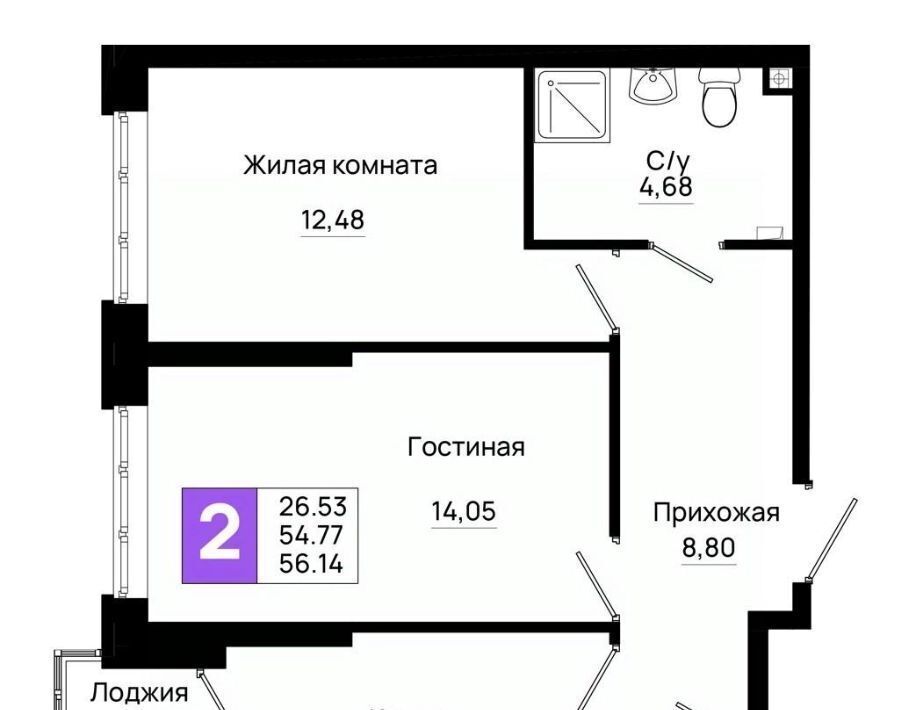 квартира г Ростов-на-Дону р-н Октябрьский пер Нефтекачка ЖК «Октябрь Парк» фото 1