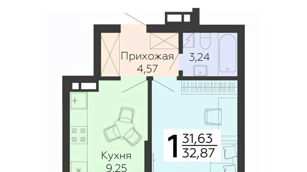 квартира г Воронеж р-н Коминтерновский ул 45 стрелковой дивизии 115 фото 1