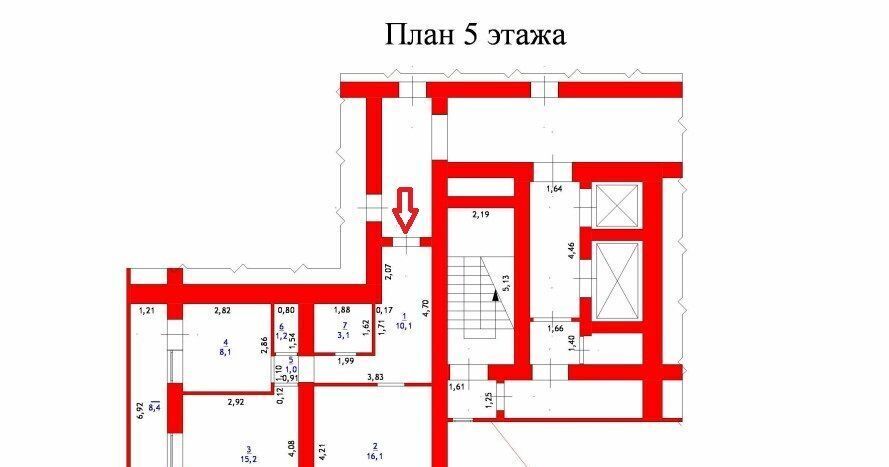 квартира г Самара Спортивная ул Карбышева 61а фото 16