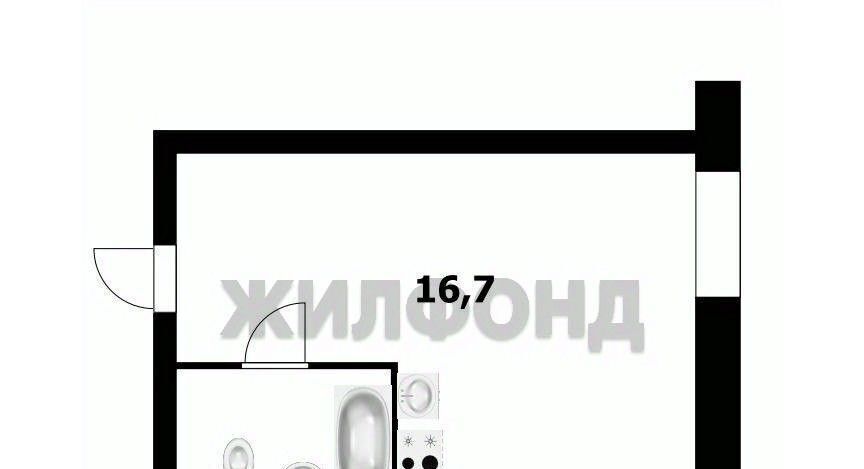 квартира г Новосибирск Заельцовская ул Солидарности 13 фото 12