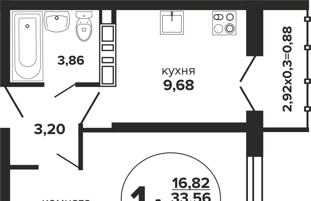 квартира г Краснодар р-н Прикубанский ул Российская 257/7 фото 1