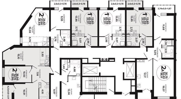 квартира г Краснодар р-н Прикубанский ул Российская 257/7 фото 2