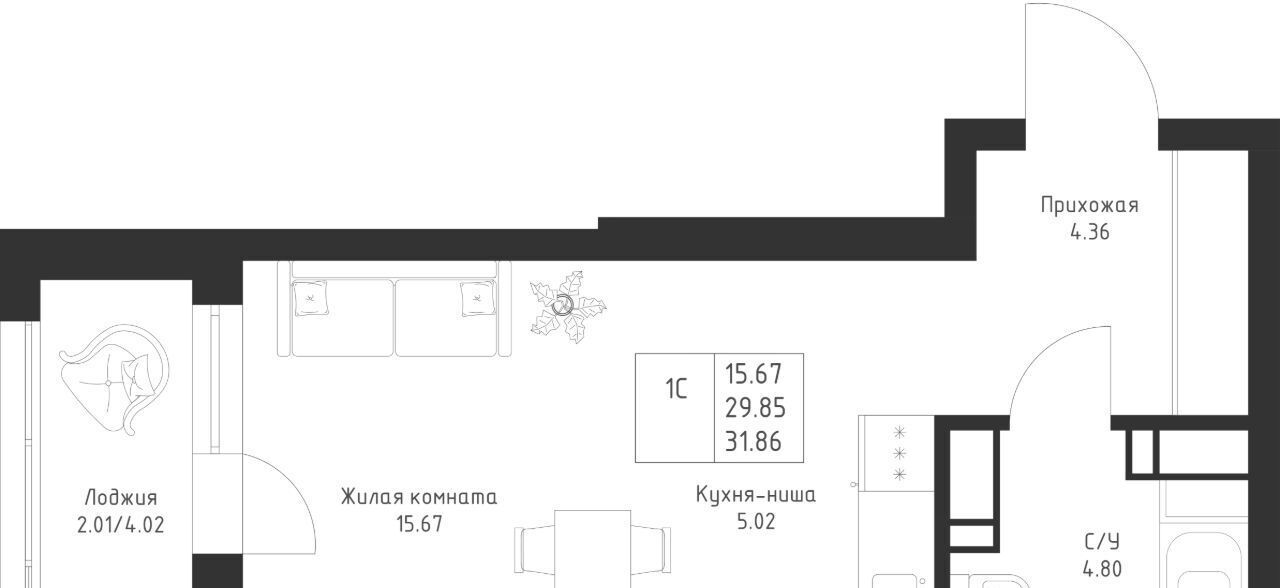 квартира г Казань метро Горки Седьмое Небо жилрайон фото 1
