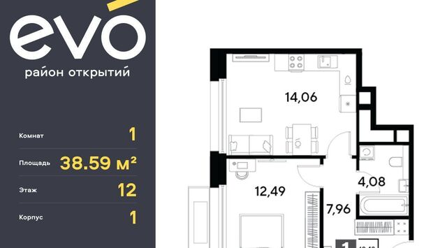 ЖК «EVO» Эво жилой комплекс, к 1, Новокосино фото