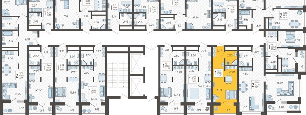 квартира г Сочи микрорайон Бытха Ясногорская улица, 16/2к 4 фото 2
