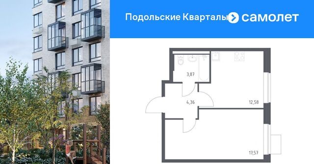 ЖК «Подольские кварталы» метро Бунинская аллея № 103 кв-л, к 4 фото