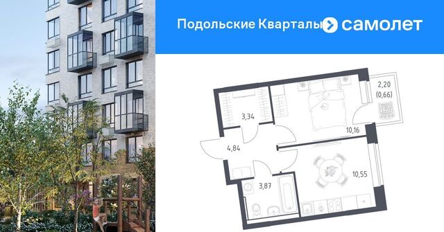 ЖК «Подольские кварталы» метро Бунинская аллея № 103 кв-л фото