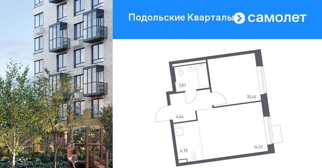 ЖК «Подольские кварталы» метро Бунинская аллея № 103 кв-л, к 2 фото