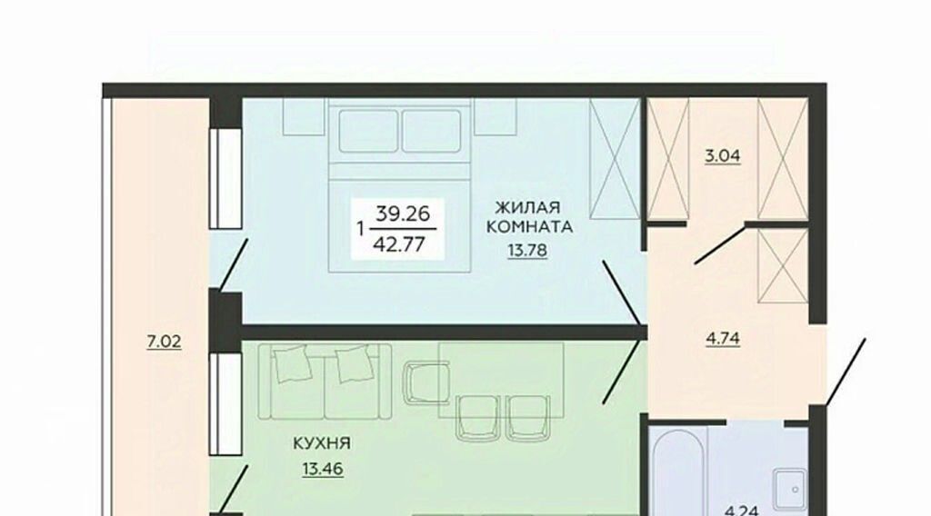 квартира г Воронеж р-н Железнодорожный ул Гаршина 25к/2 фото 1