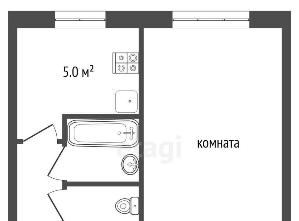 квартира г Самара Соцгород Алабинская пер Долотный 24 фото 2
