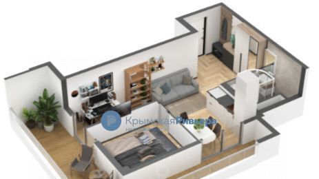 квартира г Ялта пгт Кацивели ул Академика В.В. Шулейкина 8 фото 2