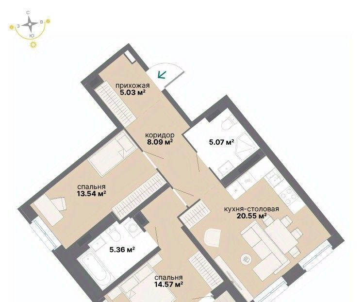 квартира г Екатеринбург р-н Кировский Машиностроителей ул Вилонова фото 1
