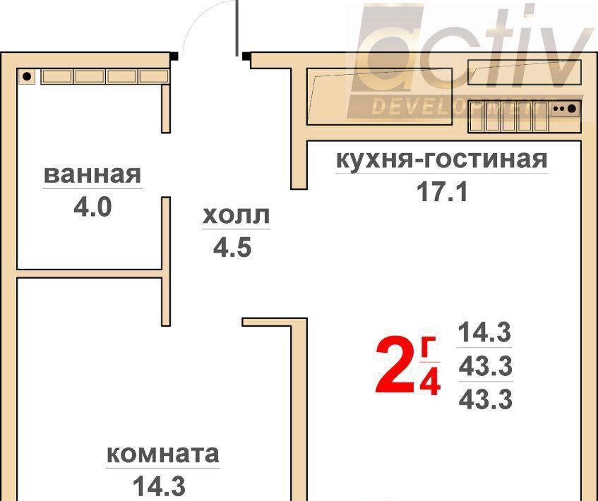 квартира г Верхняя Пышма Проспект Космонавтов, Гранд Успенский жилой комплекс фото 1