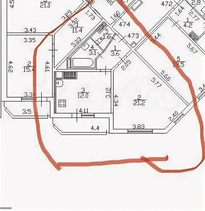 квартира г Санкт-Петербург метро Московская 5-й Предпортовый проезд, 12к 1 фото 20