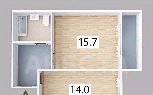 квартира г Омск р-н Центральный проезд 2-й Амурский 6 ЖК «Амурский-2» Центральный АО фото 26