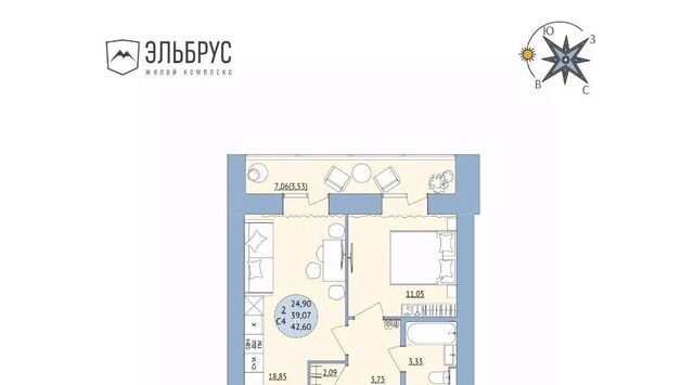 р-н Кировский ул Кавказская 24 ЖК «Эльбрус» фото