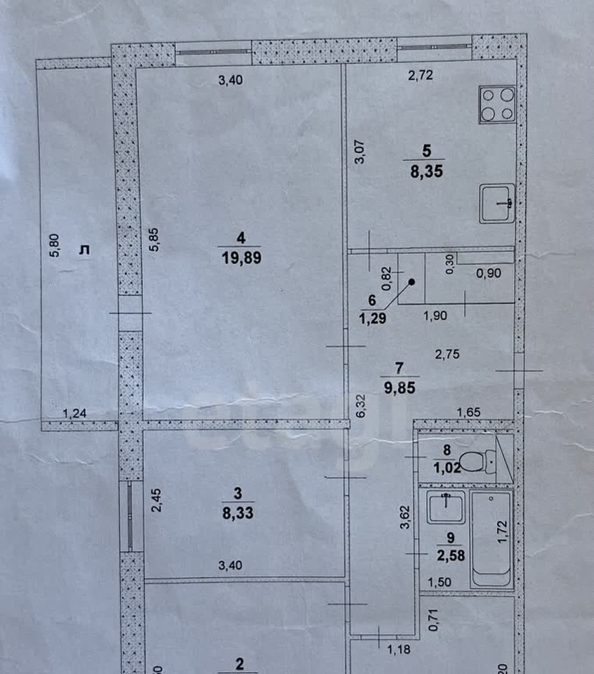 квартира г Ульяновск р-н Засвияжский ул Аблукова 85 19-й м-н фото 30