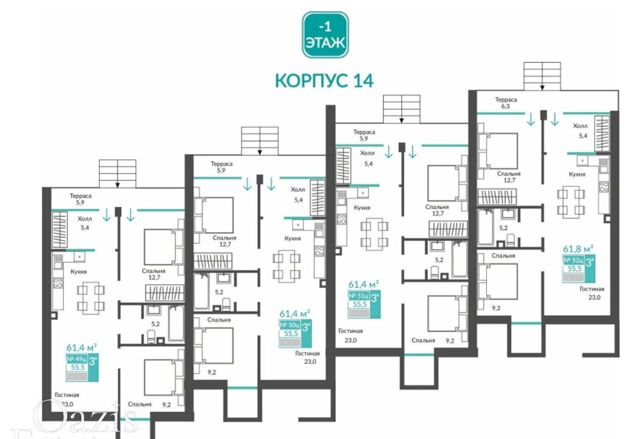 квартира г Алушта с Виноградное ул Сусловой 2 фото 4